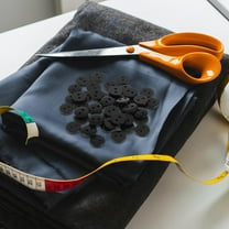 Raindrops 50pcs Small Black Resin Buttons for Sewing Crafts Round 2-Hole Ideal for DIY Use