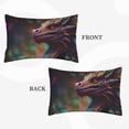 thumbnail image 4 of Fotbe Rainbow Scales Fantasy Dragon Pillow Cases - Envelope Closure - Luxury, Extra Soft, Cooling Pillow Covers - Wrinkle, Fade, Stain Resistant-20"x30", 4 of 8