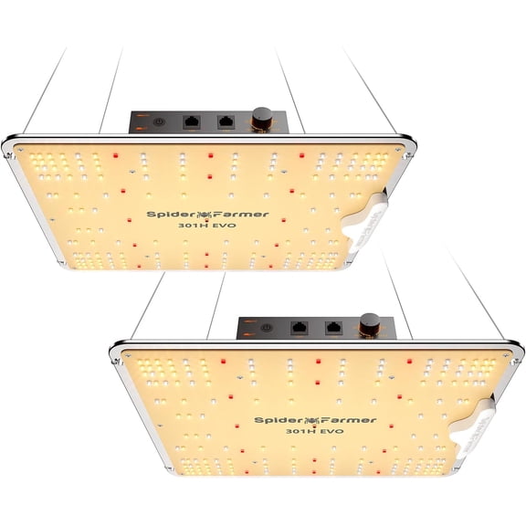 2024 New SF1000-2Pack LED Grow Light with Samsung LM301H EVO High Efficiency & Dimmable Lighting Full Spectrum Grow Light for Plants