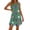 Green, variant on Women's Valentine's Day Heart Print Shift Dress Sleeveless Crew Neck Side Slit Summer Mini Dress with Pockets for Summer Loungewear 2XL