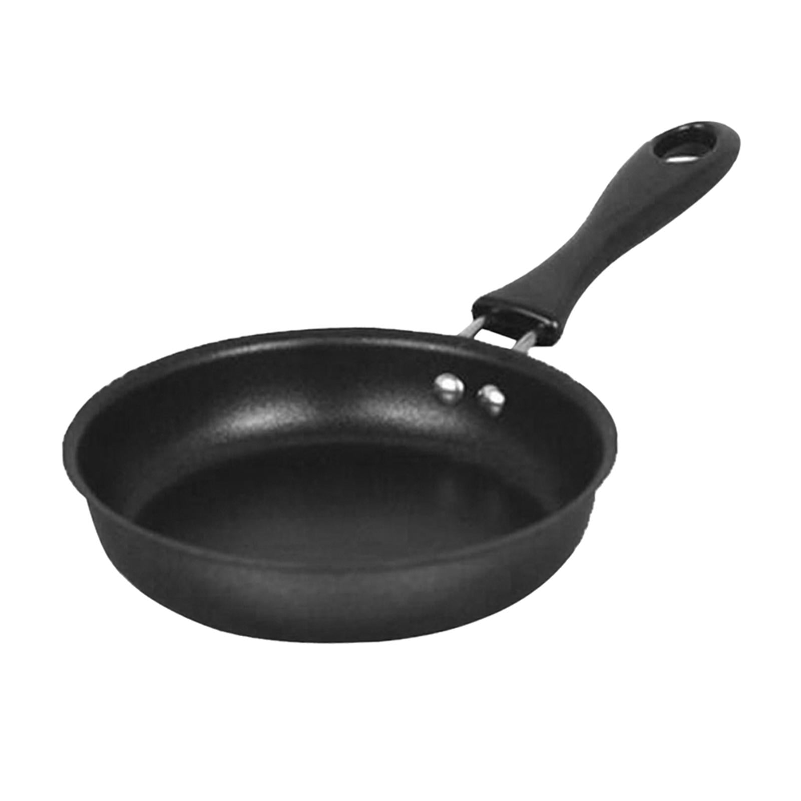 Fiocias 3x Skillet Non Stick Round Pan Iron Coating Omelette Skillet Frying Pan 12cm