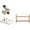 White, variant on 1/12 Scale Miniature Microscope with Miniature Test Tubes Realistic Mini Microscope Model for DIY Micro Landscape Ornament Mini House Decoration,Set B