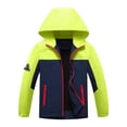 thumbnail image 2 of MGEOY Boys Rain Jackets Lightweight Waterproof Hooded Raincoats Windbreakers for Kids, 2 of 7