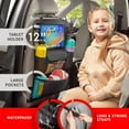 thumbnail image 6 of Helteko Car Seat Organizer, Ultra Version Kids Backseat Storage, 25 in x 17 in, 1 Pack, Black, 6 of 7