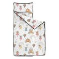 thumbnail image 2 of Princess and Carriage White Pattern Teens Toddler Nap Mat with Pillow, Sleeping Mat Bag for Preschool Daycare 50"x20", 2 of 6