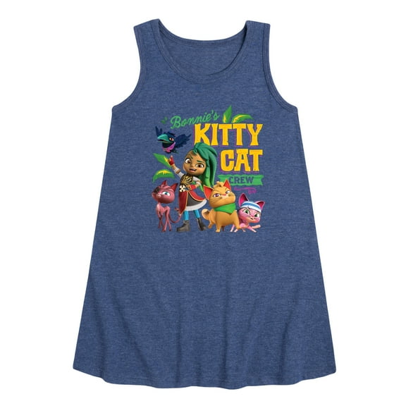 Santiago of The Sea - Kitty Cat Crew - Toddler and Youth Girls A-line Dress