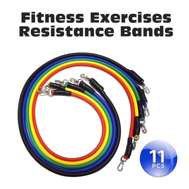 Bandas De Resistencia Con Pedal De 4 Tubos, Para Entrenamiento En Casa - Ejercicios De Brazos, Piernas, Glúteos Y Abdomen