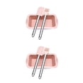 thumbnail image 2 of Injueey 3 unids/set molde de pastel de silicona en capas Rectangular molde de pan de silicona molde de pan tostado bandeja de pastel molde herramientas rosado 2piezas Injueey CBP156065, 2 of 6