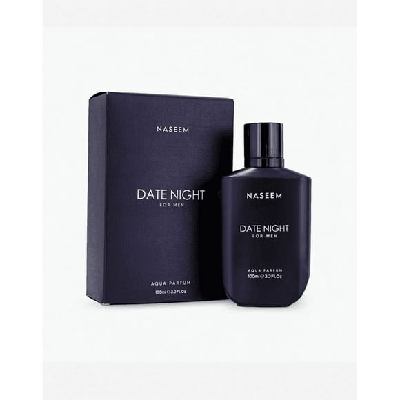 Naseem Date Night Aqua Perfume For Men 100ml, 3.4 Fl.oz. | Alcohol Free & Long Lasting Perfume For Boys - With Bergamot, Lavender, Musk & Patchouli Notes | Luxury Perfume For Daily Use