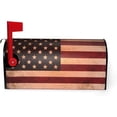 thumbnail image 2 of Patriotic Retro American Flag Mailbox Covers Standard Size Independence Day 4th of July Magnetic Mail Cover Letter Post Box Standard Size 21" Lx 18", 2 of 6