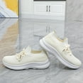 thumbnail image 4 of XIMIN Women's Walking Casual Athletic Slip on Shoes Lightweight Lace-up Tennis Fashion Sneakers Sports Workout Gym Shoes for Running Outdoor Gym Workout, 4 of 8