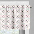 thumbnail image 5 of Ambesonne Coral Valance & Curtain, Classical Soft Polka Dots, 55"x30", Coral Hot Pink White, 5 of 6