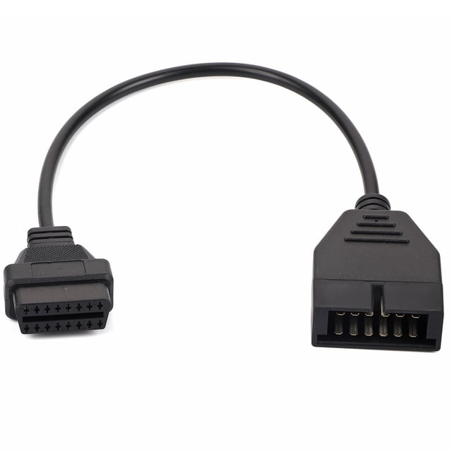 41,5 cm / 16,3 Pulgadas Coche OBD1 12 Pines A OBD2 Adaptador de 16 Pines Utilizado Materiales Ecológicos Herramienta de Diagnóstico Cable Adaptador GM GM