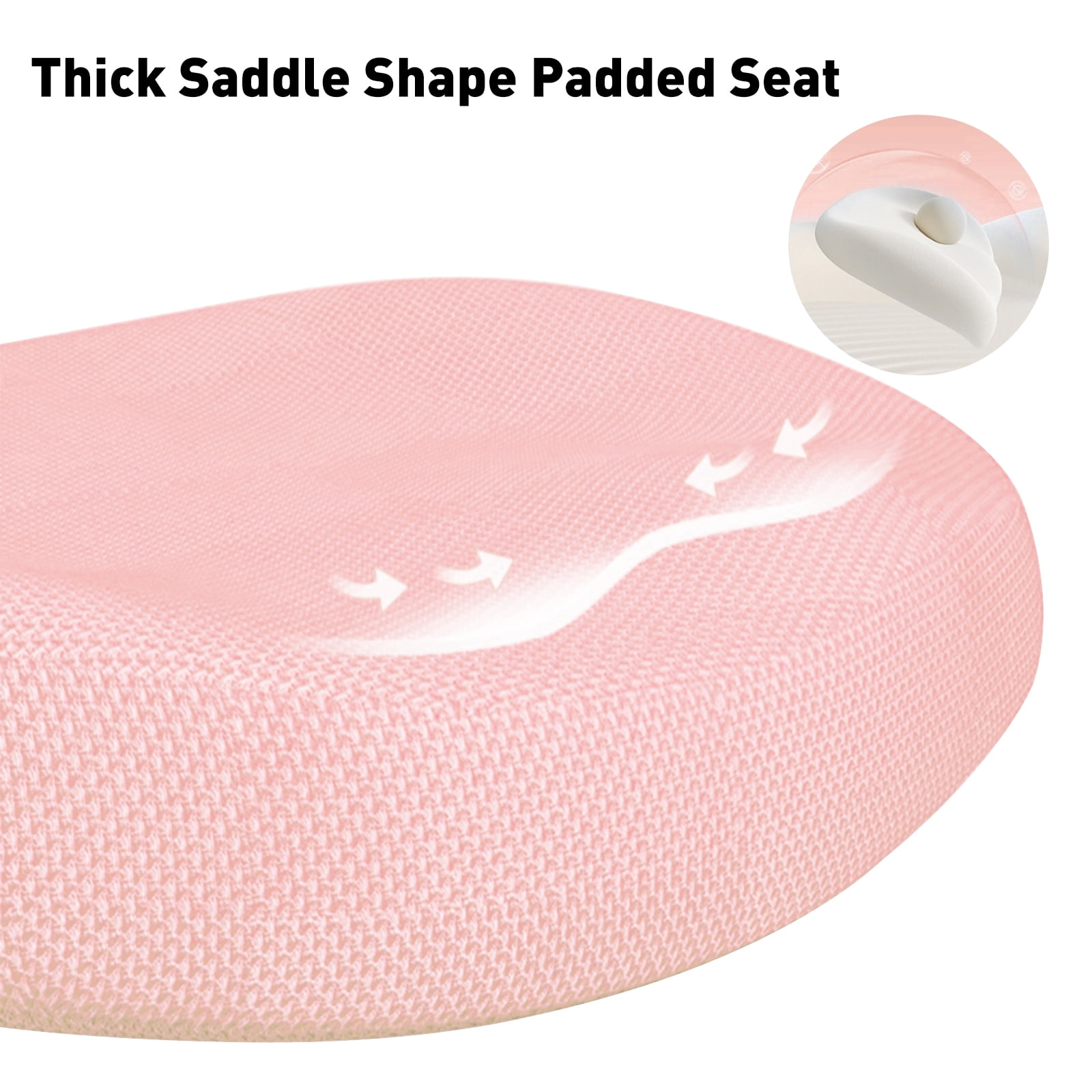 COSVALVE Premium Kids Comfy Chair Reading Chair for Bedroom with Height and Depth Adjustable,Foldable Armrest, Auto Sit-Locking Wheels,for Girls(Pink)