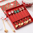 thumbnail image 3 of TERGAYEE Christmas Spoons,Stainless Steel Christmas Tea Spoon,Christmas Spoon for Stirring Coffee Tea Soup Sugar Dessert Seasoning Ice Cream, 3 of 4