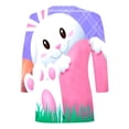 thumbnail image 3 of MuXiKeJi Clothes Easter Shirts for Women V Neck 3/4 Sleeve Happy Easter Day T-Shirts Bunny Peeps Eggs Graphic Top, 3 of 3