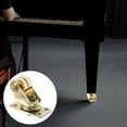 thumbnail image 4 of KAKOWELY 1 Pce Roulette de Piano Texturée Accessoire Roulette de Piano Verticale pour Déplacer le Piano (Doré), 2.76x"X2.01"X1.57 Pouces, 4 of 5