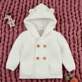 thumbnail image 4 of LFEOOST Infant Baby Toddler Boy Girl Cute Spring Autumn Button Knitted Sweater Cardigan Coat Pink 6-24 Months, 90, White, 4 of 7