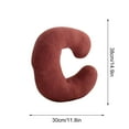 thumbnail image 4 of 100Fens Letter Plush Pillow, Letter Hugging Throw Pillows, Decorative Initial Letter Shaped Throw Pillows for Bed Couch, Letter Pillows English Alphabet A to Z for Sofa Bedroom Living Room Decor, 4 of 10
