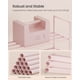 thumbnail image 5 of Zapatero SONGMICS de 3 Niveles Metal 30x92x55 cm Rosa Jelly, 5 of 7