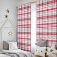 thumbnail image 5 of Blackout Kids Curtains,Red and Green Christmas Pattern Childrens Insulated Curtains Set Of 2,Bedroom Essentials,Toddler Room Decor 52"x84", 5 of 5