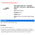 thumbnail image 2 of Rear Caliper Repair Kit - Compatible with 2007 - 2012, 2014 - 2020 Chevrolet Tahoe - Centric, 2 of 2
