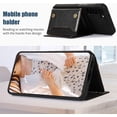 thumbnail image 5 of for Samsung Galaxy S23 Crossbody Wallet Case for Women, Bling Glitter PU Leather Phone Case with RFID Blocking Card Holder Cover for Samsung Galaxy S23 SZ Black, 5 of 9