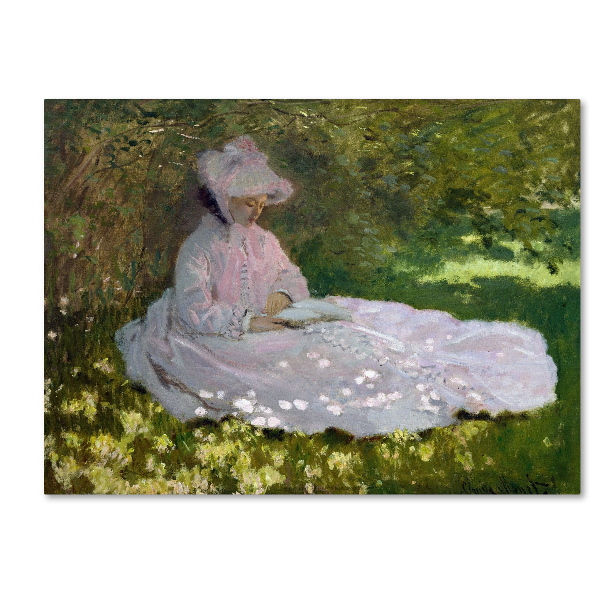 Monet 'Springtime' Canvas Art