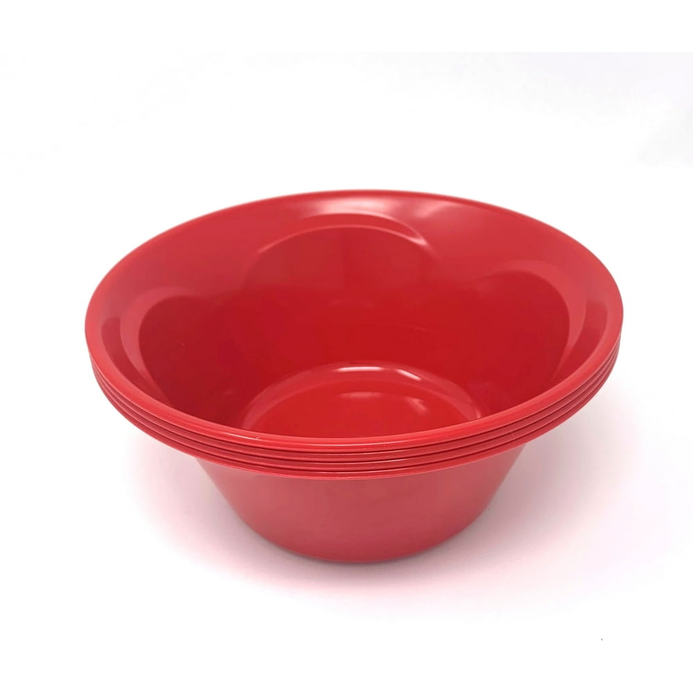 Mainstays Tableware Red Small Bowls, 4 Count