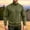 Army Green, variant on Men's Sweatshirts Mock Neck Solid Color Long Sleeve Sweat shirt Warm Winter Casual Pullover Basic Top