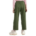 thumbnail image 2 of Doomiva Kids Girls Casual Athletic Cargo Pants Hip Hop Dance Trousers Joggers Sweatpants Green 6, 2 of 7