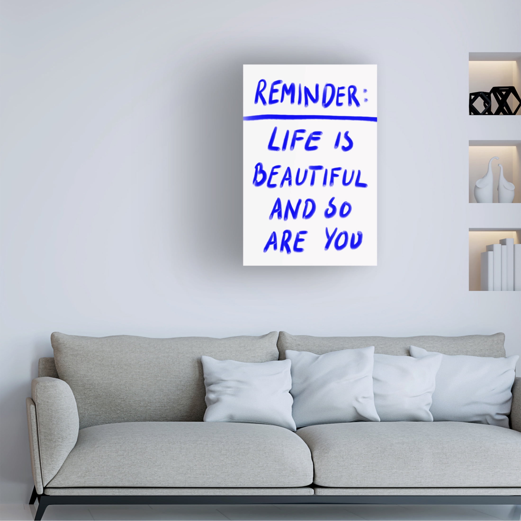 Trademark Fine Art Athene Fritsch  Reminder Canvas Wall Art