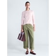 thumbnail image 2 of Free Assembly Women's Embellished Cotton Utility Pants, 30" Inseam, Sizes 0-20, 2 of 4