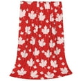 thumbnail image 2 of Bingfone Maple Leaves Print Flannel Fleece Blanket Throw Blanket For Bed,Sofa,Couch,Travel,Camping(50"X40"), 2 of 9
