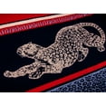 thumbnail image 5 of Avangard Leopards Jacquard Cotton Terry Blanket 87 x 85'' Throw Blanket for Couch Sofa or Bed, Red and Beige, 5 of 12
