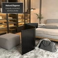 thumbnail image 5 of 2 ft. Short Bamboo Wave Screen in Black - Table Top Room Divider with Portable Design, 5 of 7
