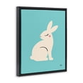 thumbnail image 3 of Stupell Industries Eclectic Blushing Rabbit on Blue Black Floating Frame Canvas Art, 17 x 21, by Jessica Beck, 3 of 8