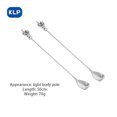 thumbnail image 1 of KLP 1pcs/2pcs/4pcs Creative Personalised Finger Bar Spoon304 Stainless Steel Cocktail Milk Tea Spoon Mixing Spoon-Silver C 50cm 2pcs, 1 of 6