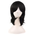 thumbnail image 1 of LinYooLi Perruque Cosplay en Fibre Synthétique 16 Pouces/40 cm (Blanc/bleu Azure), 1 of 4