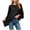 Black, variant on ZGRBOU Women's Sunscreen Cover Up Lightweight Batwing Loose Wrap Shawl Sun Protection Summer Flowy Beach Shirts