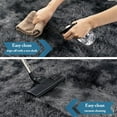 thumbnail image 6 of Area Rugs 4x6 Rug for Bedroom, Fluffy Washable 4 x 6 Dorm Rugs, Plush Fuzzy Shaggy Furry Non-Slip Modern Soft Carpet for Living Room Playroom Kids Room Aesthetic Rug, Black and Dark Gray, 6 of 16