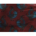 thumbnail image 4 of oneOone Georgette Viscose Dark Red Fabric Bird Block Diy Clothing Quilting Fabric Print Fabric By Yard 42 Inch Wide, 4 of 4