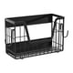 thumbnail image 1 of Estante lateral para refrigerador, especiero, cesta organizadora para frutas y verduras para baño Negro, 1 of 9