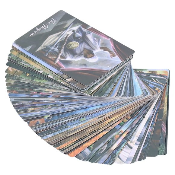 Cartas del Tarot de la Sabiduría Elemental Jadeshay 78 piezas/caja Cartas de adivinación