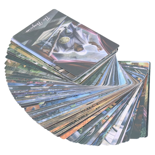 Cartas del Tarot de la Sabiduría Elemental Jadeshay 78 piezas/caja Cartas de adivinación