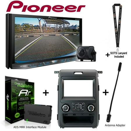 Pioneer AVH-4201NEX 7" Multimedia Receiver, iDatalink KIT-F150 Dashkit for Select Ford F-150, ADS-MRR and BAA21