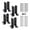 8 pieces, variant on MOMOJIA Universal Fence Post Support Brackets Customizable Height Adjustment for Stable