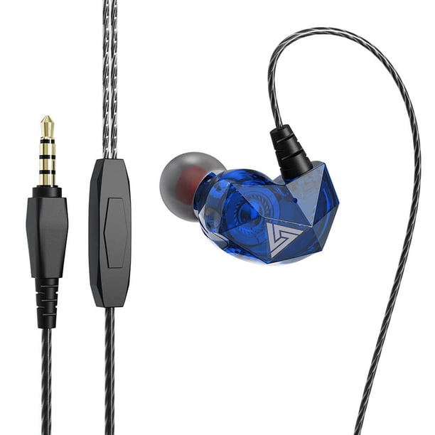 Auriculares con cable QKZ AK2 de 3,5 mm, intrauditivos, para música, deportivos