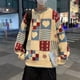 thumbnail image 2 of SIRI Nuevo suéter navideño de otoño e invierno con bonito diseño a juego de colores, jersey holgado de manga larga estilo retro Harajuku para parejas, 2 of 5