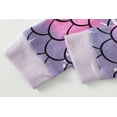 thumbnail image 6 of Toddler Girls Mermaid Pajama Set, 2-Piece Long Sleeve Crewneck Sleepwear Top and Matching Pants, Purple 3T, 6 of 7